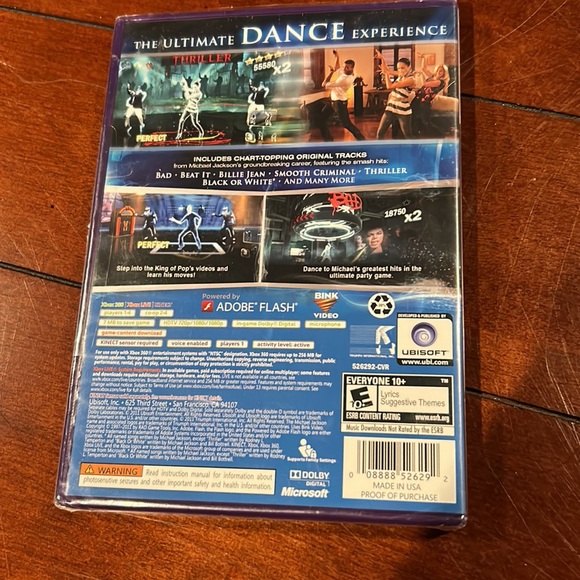 New in shrink wrap Michael Jackson The Experience Xbox 360 Kinect Video Game - Picture 2 of 11